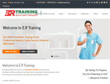 Tablet Screenshot of ertraining.ie